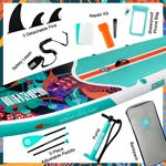 Tabla inflable de remo Niphean de 10 pies y 6 pulgadas para adultos