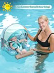 Piscina flotante para bebés Kalolary Mambobaby con toldo de 3 a 24 meses