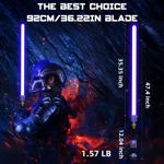 Lightsaber Saberforms Dueling con 12 colores RGB y 16 fuentes de sonido