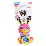 PEEK-A-BOO WIGGLING BUNNY-PINK PLAYGRO