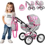 Cochecito Baby Doll Kinderplay KP0262S con asa ajustable