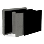 Puff Cuadrado Estructura Reforzada De Madera, Metal Plegable Gris