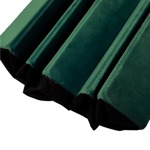 Puff Redondo Estructura Reforzada De Madera, Metal Plegable Verde