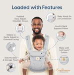 Portabebés Ergobaby Omni Dream SoftTouch de algodón natural