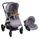 Cochecito 3 en 1 Cloud Infanti Gris