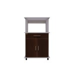 Mueble para Microondas EMC Blanco y Wengue