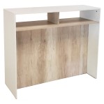 Mesa Alta Barra Isla Desayunador De Cocina Madera Melamina