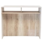 Mesa Alta Barra Isla Desayunador De Cocina Madera Melamina