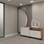 VAJILLERO DOORS 170 - NEBRA NATURAL / BLANCO                