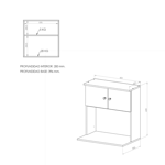 Mueble Porta Microondas Alacena Colgante Dielfe Mcr060