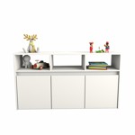 Mueble Juguetero Guardado Organizador 3038 Juguetes Ruedas Blanco