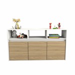 Mueble Juguetero Guardado Organizador 3038 Juguetes Ruedas Olmo con Everest