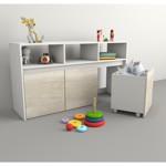 Mueble Juguetero Guardado Organizador 3038 Juguetes Ruedas Nevado con Everest