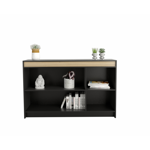 Bahiut vajillero moderno melamina 1,35M Negro con Olmo