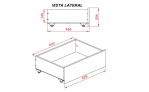 KIT 3 CAJONES BAJO CAMA NATURE (ROJO / AZUL / VERDE)