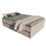 Cama Funcional EMC 2 Plazas 1,40m con Cajoneras Venezia