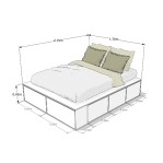 Cama PRO EMC King 2m con 6 cajones y 2 zapateros Blanco