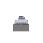 Cama Box EMC  1 Plaza Con 3 Cajones Y 1 Zapatero Seda Giorno