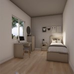 Cama Box EMC  1 Plaza Con 3 Cajones Y 1 Zapatero Seda Giorno