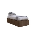 Cama BOX 1 Plaza Con 3 Cajones Y 1 Zapatero Terrarum