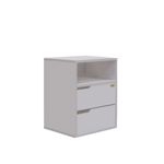 Mesa De Luz Con 2 Cajones Y Estante Venezia EMC