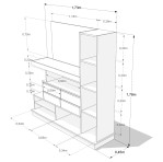 Modular de TV EMC con 4 Cajones Báltico