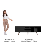 Rack Modular de TV Madesa Para Tv Hasta 65 Pulgadas