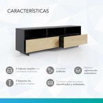 Rack Mesa Mueble TV Moderno 60 pulgadas 160cm Color Oslo