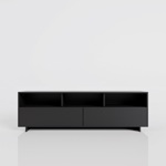 Rack Mesa Mueble TV Moderno 60 pulgadas 160cm Color Negro