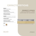 Rack Mesa Mueble TV Moderno 60 pulgadas 160cm Color Nordico