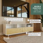 Rack Mesa Mueble TV Moderno 60 pulgadas 160cm Color Nordico