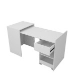 ESCRITORIO PLEGABLE EXTENSIBLE MULTIUSO MESA MANICURA BLANCO