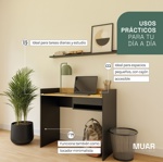 Escritorio Oslo Moderno Oficina Pc 95cm 1 Cajon Er95