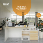 Escritorio Articulado Nordico Moderno Oficina Pc 130cm EA02