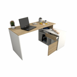 Escritorio Pc Funcional Con Mueble Bajo Melamina 3048