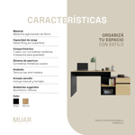 Escritorio Articulado Oslo Moderno Oficina Pc 130cm EA02