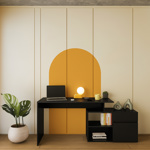 Escritorio Articulado Negro Moderno Oficina Pc 130cm EA02