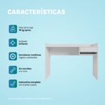 Escritorio Articulado Blanco Moderno Oficina PC 120cm ER120