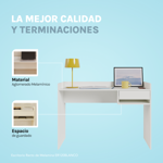 Escritorio Articulado Blanco Moderno Oficina PC 120cm ER120