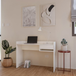 Escritorio Articulado Blanco Moderno Oficina PC 120cm ER120