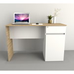 Escritorio moderno juvenil para Notebook Olmo con Blanco