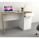 Escritorio moderno juvenil para Notebook Olmo con Blanco