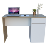 Escritorio moderno juvenil para Notebook Olmo con Blanco