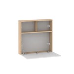 Escritorio Flotante Plegable Dielfe RNB Color Roble y Blanco ECO063