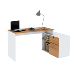 Escritorio Centro Estant Milan Blanco Paraiso Ancho 168cm