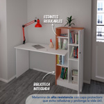 Escritorio Integrado Centro Estant Cadiz Blanco Paraiso