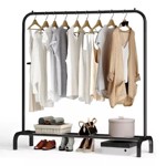 Perchero Movil Metalico Barral Exhibidor Resistente Waggs