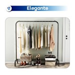 Perchero Movil Metalico Barral Exhibidor Resistente Waggs