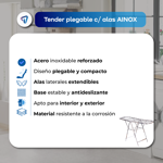 Tender Ropa Plegable con Alas Acero inoxidable Super Reforzado Waggs