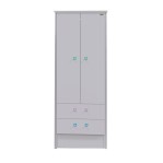 Placard Infantil EMC con 2 Puertas y 2 Cajones Blanco